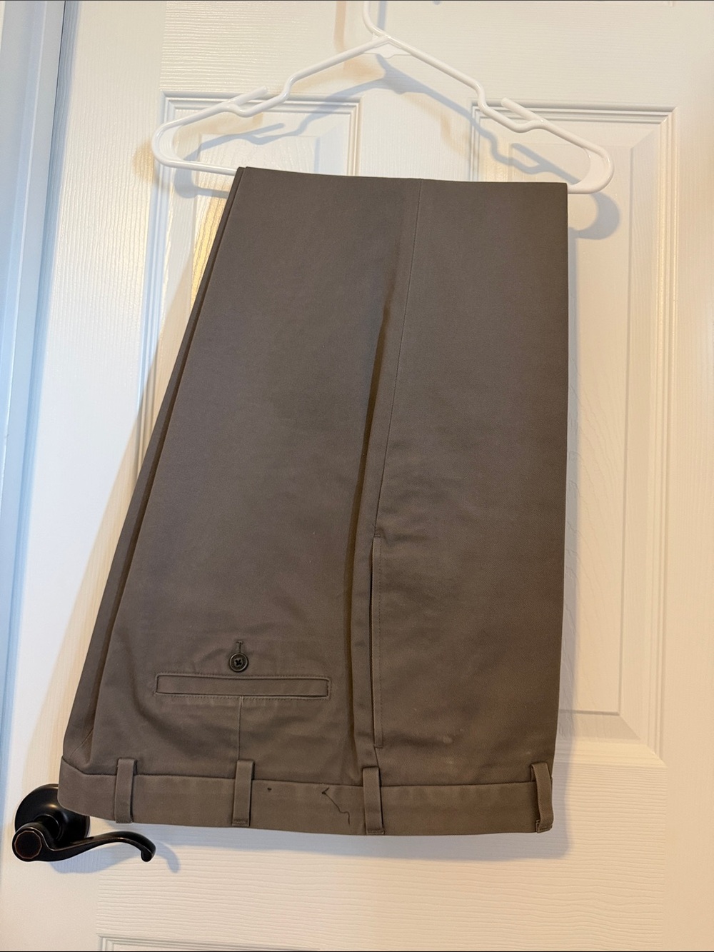 Brooks Brothers Men's Tailored Straight Chino Pants - Gray
